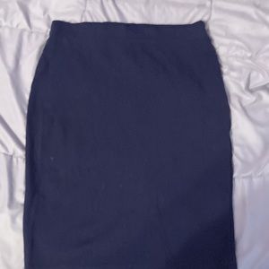 Chi Chi Navy Pencil Skirt, M